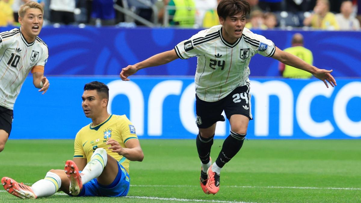 ¡Gol de Kaishu Sano (0-1) en el Brasil 0- 1 Japón! (VIDEO)