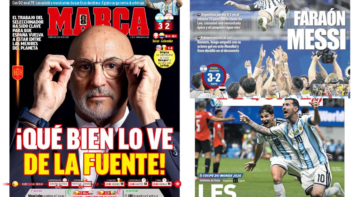 Las portadas del día: ¡Qué bien lo ve De la Fuente!