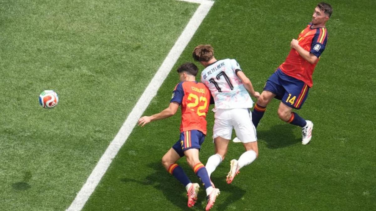 De Ketelaere anota el empate momentáneo ante España en el Mundial 2026