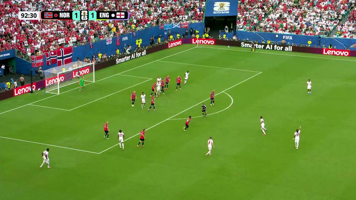Noruega 1-2 Inglaterra: resumen, goles y mejores jugadas del partido