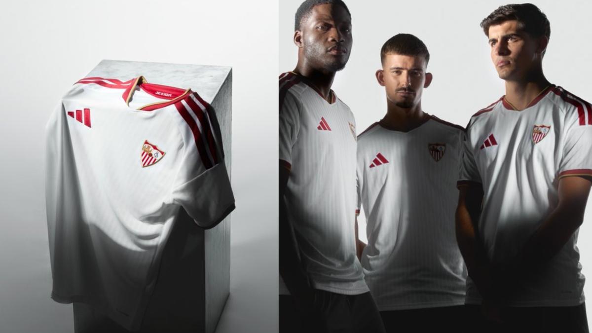 El Sevilla anuncia su primera equipación Adidas para la temporada 2026-27: 'la pureza de un escudo'