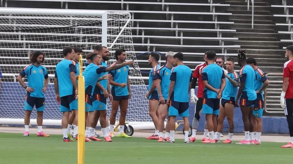 Selección española: alegría y distensión en la previa ante Francia