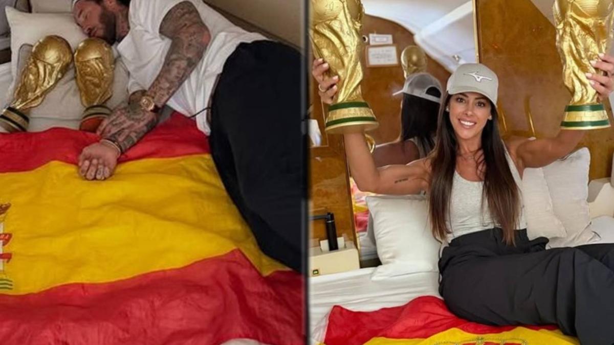 El vuelo de oro de Sergio Ramos con su hermana: "De vuelta con las copitas"