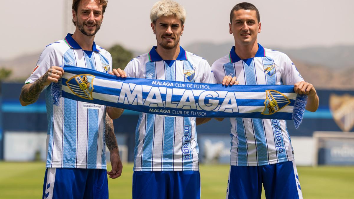 La triple presentación de los nuevos fichajes del Málaga