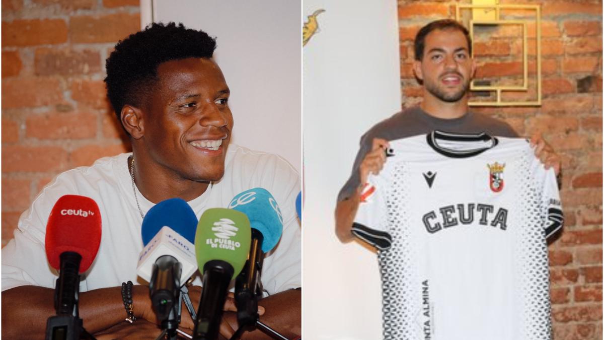 Cedric Teguia y Omar Sadik muestran su ilusión por el Ceuta