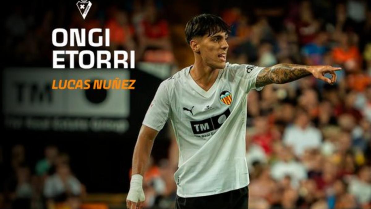 Lucas Núñez, cedido al Eibar desde el Valencia