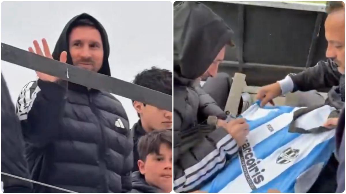 Messi reaparece tras la final: vio la Primera C argentina