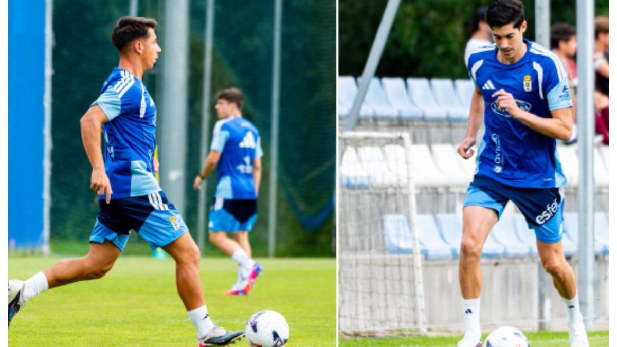 Carlos Fernández y Villahermosa ya entrenan en Oviedo