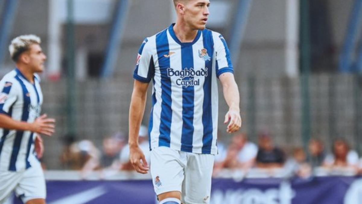 Luka Sucic debutó en amistoso de la Real Sociedad