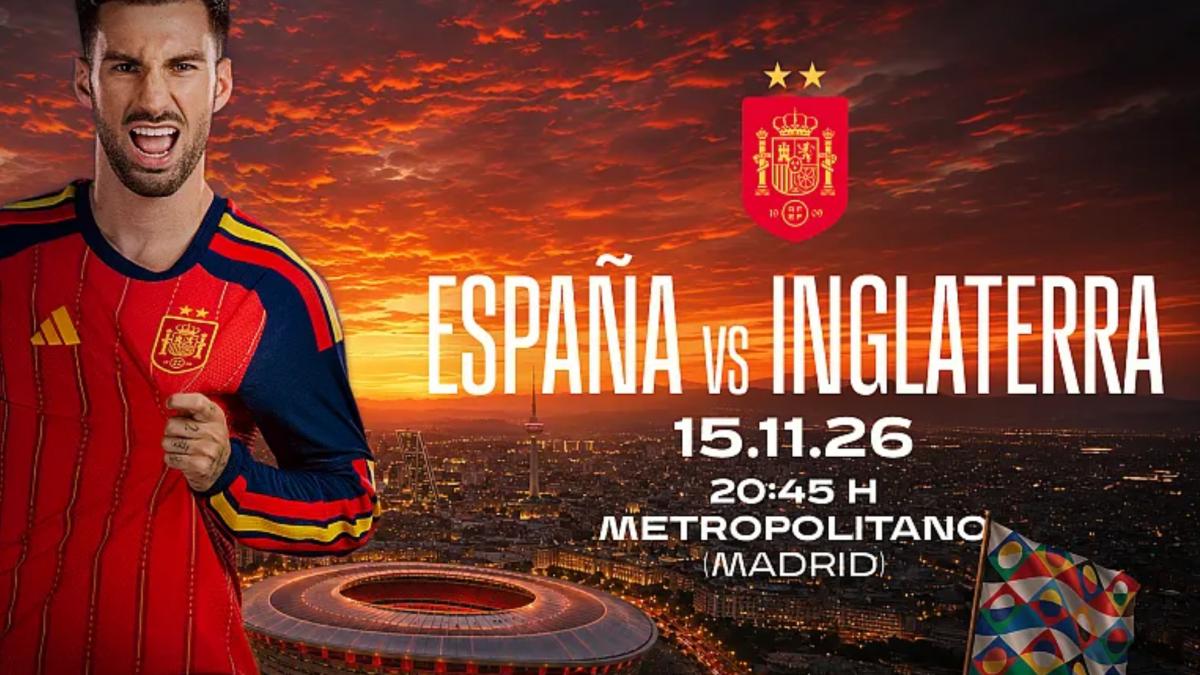 El Metroplitano será el escenario 'talismán' del España - Inglaterra de la Nations League