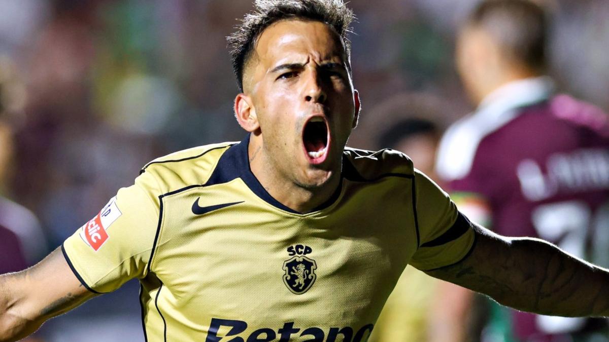 Rodrigo Zalazar brilla en su debut, pero no evita el empate del Sporting CP