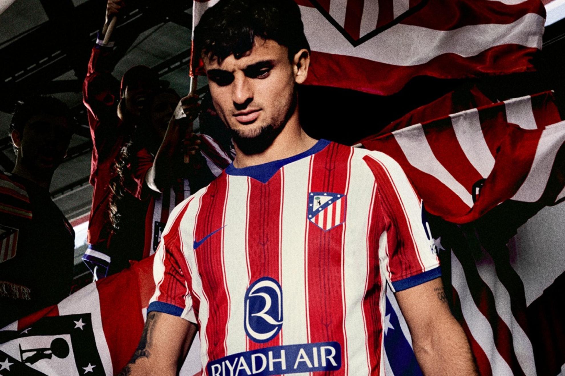 El Atlético de Madrid presenta su equipación 2026-27 con Neptuno como protagonista