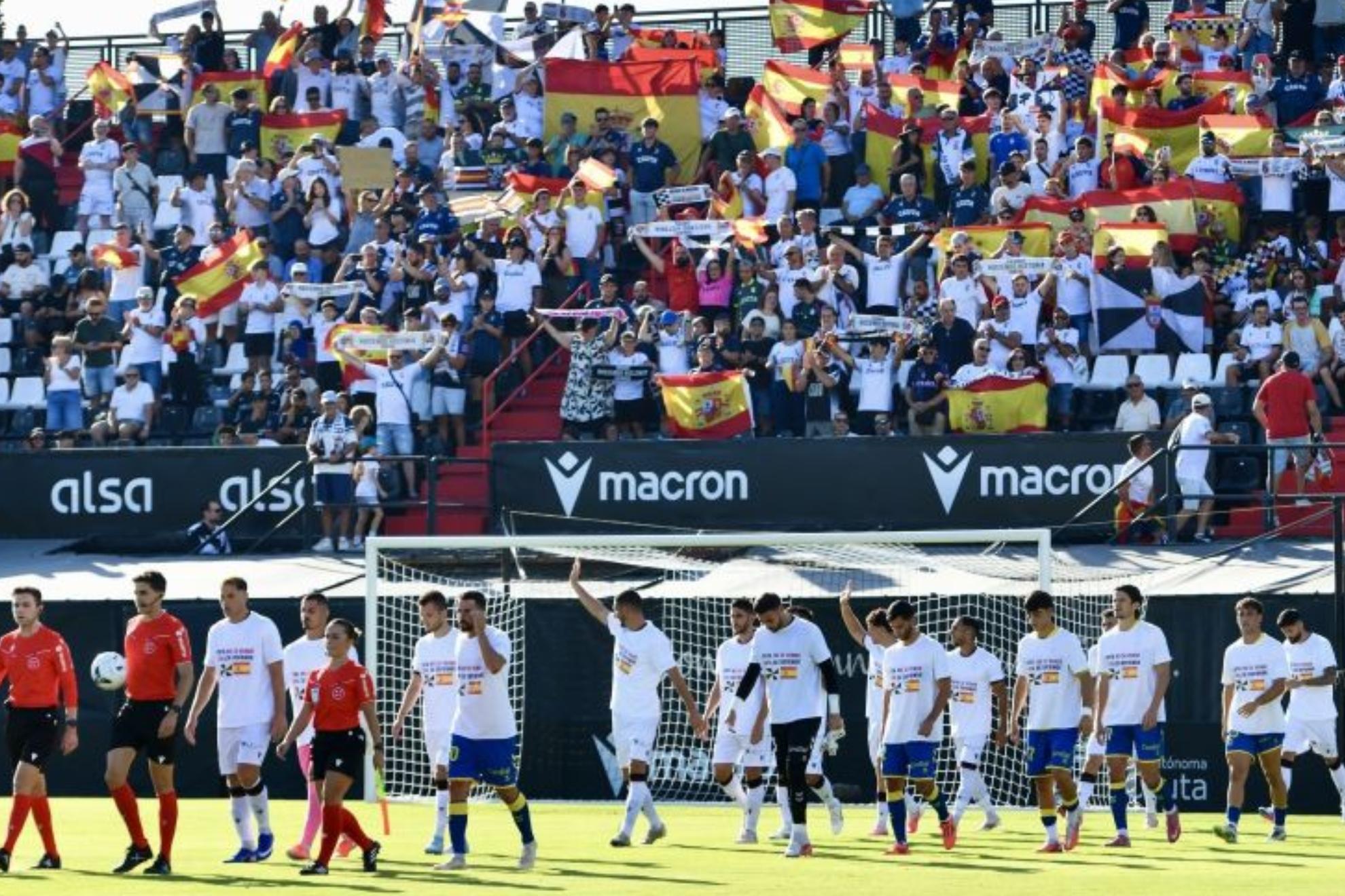 Ceuta 0-2 Las Palmas: el fútbol quedó en segundo plano