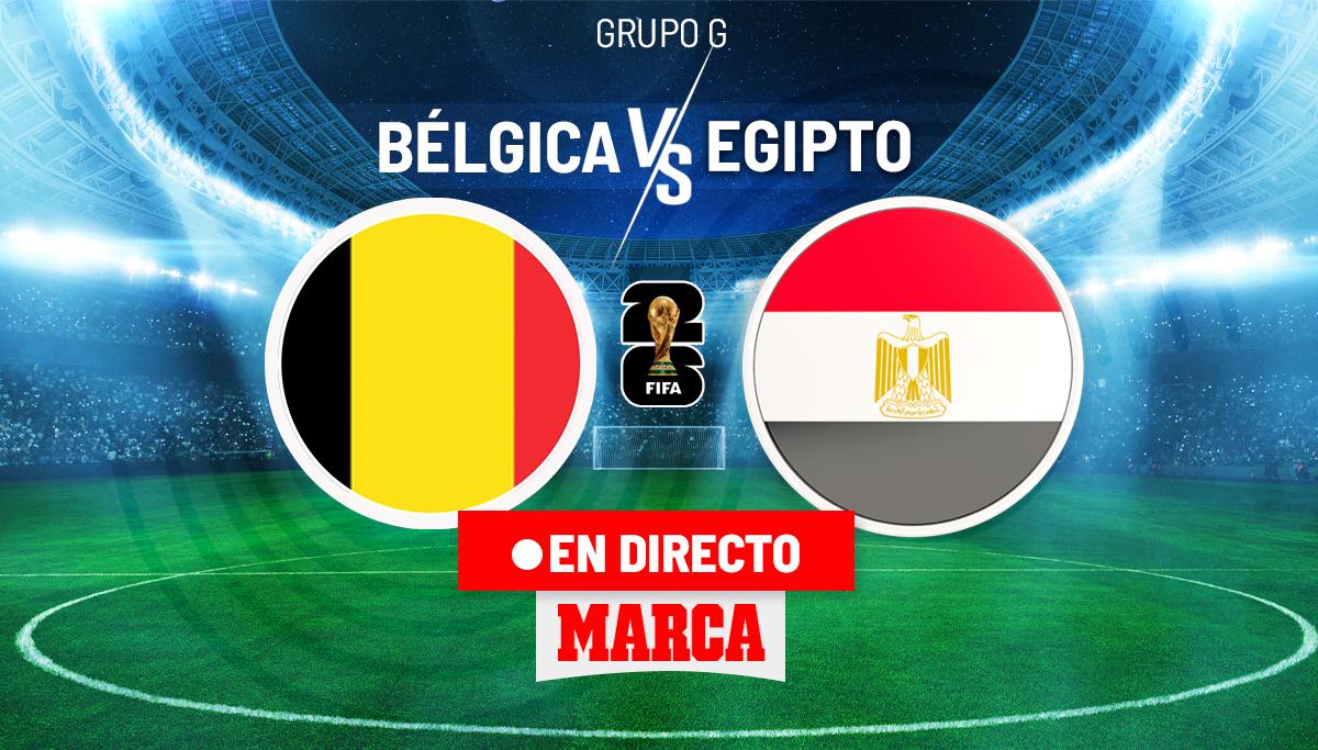Bélgica - Egipto: resumen, resultado y goles del partido de fase de grupos del Mundial