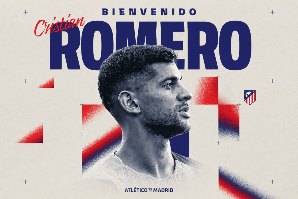 Cristian Romero es nuevo jugador del Atlético de Madrid