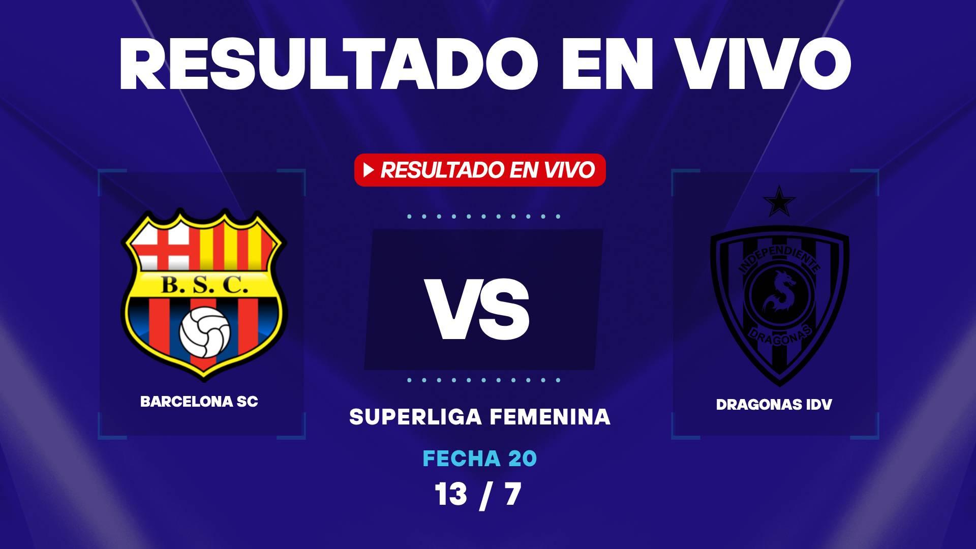 Dragonas IDV y Barcelona empatan 1-1 en la Superliga Femenina