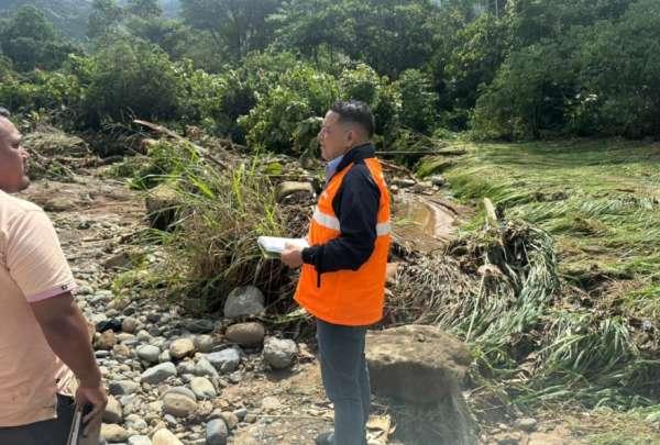 Fuertes lluvias causan desbordamientos en Las Naves, Bolívar