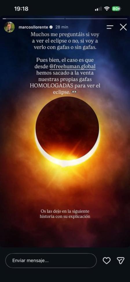 Marcos Llorente aclara: no verá el eclipse