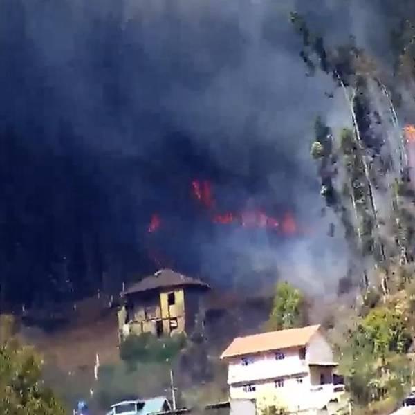 Incendio forestal afecta nuevamente el cerro Abuga en Azogues