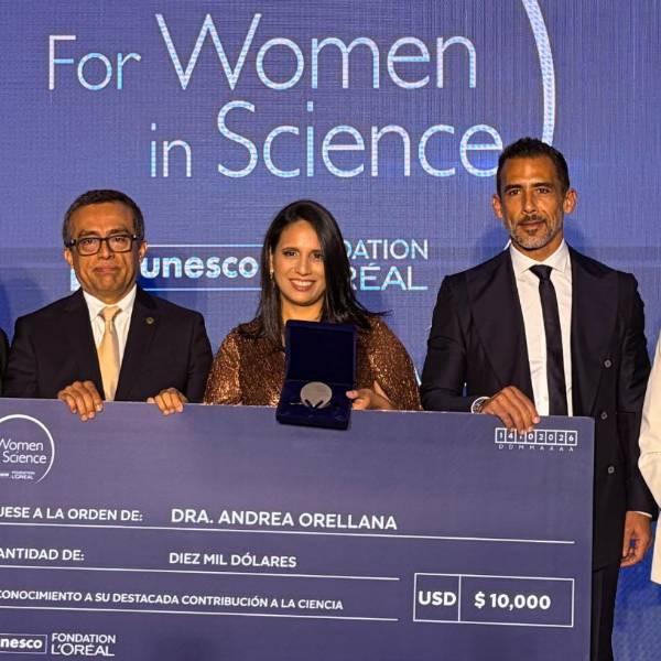 Andrea Orellana gana premio L’Oréal-UNESCO Mujeres en la Ciencia 2026
