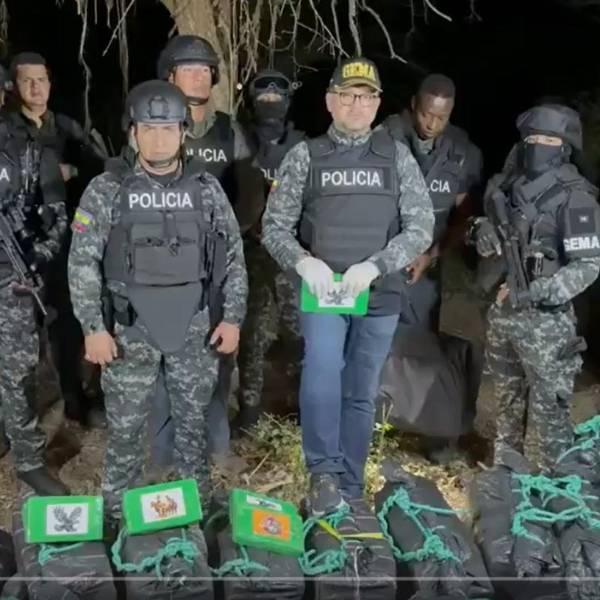 John Reimberg: casi 3 toneladas de droga incautadas en Manabí