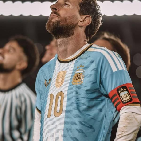 Lionel Messi se despide emocionado de la Albiceleste