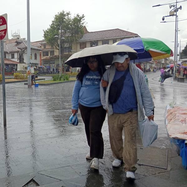 Inamhi: alerta por lluvias intensas y ráfagas 13 octubre