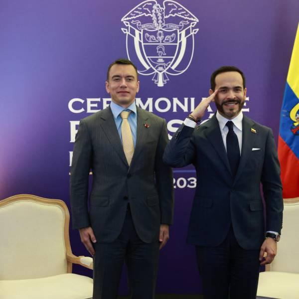 Noboa destaca avances contra criminales ecuatorianos en Colombia